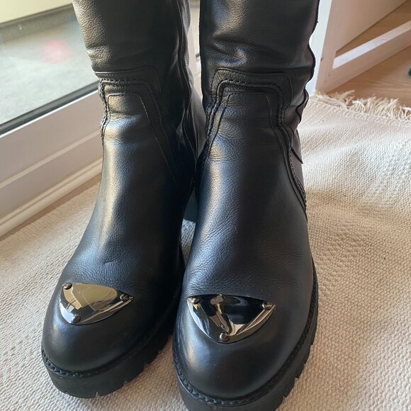 Italian leather boots size 39 - Picture 1 of 4